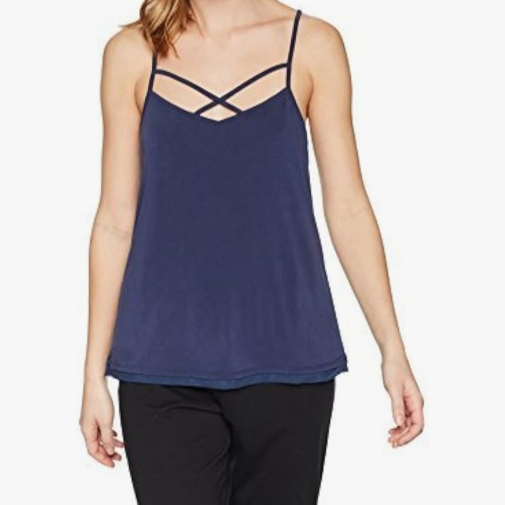 NWT PJ Salvage NAVY Lounge Cami Pajama Top (Size: XS)